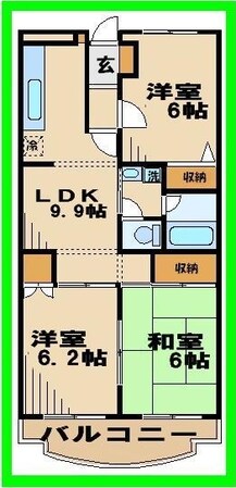 コンフォール ソシアの物件間取画像